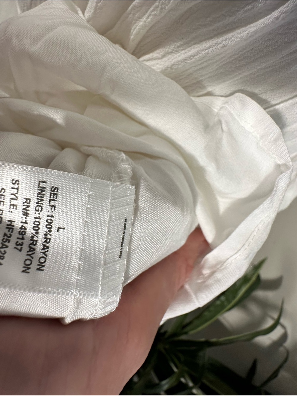 HYFVE- White Spaghetti-Strap Ruffle Dress - Picture 4 of 4